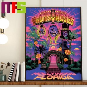 Guns N Roses North America Tour 2023 Hollywood Florida On September 15th Home Decor Poster Canvas