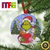 Happy New Year The Grinch Arm Holding Christmas Tree Ball Ornaments 2023