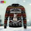 La La Llama On Purple Background Christmas Ugly Sweater 2023