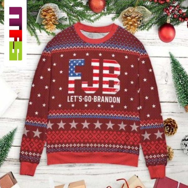 Lets Go Brandon FJB Christmas Ugly Sweater 2023