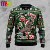 Living In An Golf Wonderland Santa Claus Christmas Ugly Sweater 2023