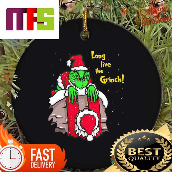 Long Live The Grinch Funny Custom Christmas Ornaments 2023