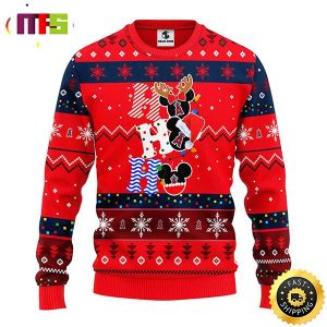 Los Angeles Angels Hohoho Mickey Disney Funny Cute Best For 2023 Holiday Christmas Ugly Sweater