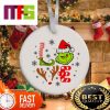 Love Grinch With Candy Cane Pattern Custom Christmas Tree Ornaments 2023