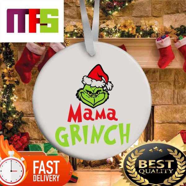 Mama Grinch Hanging Bauble Christmas Custom Ornaments 2023