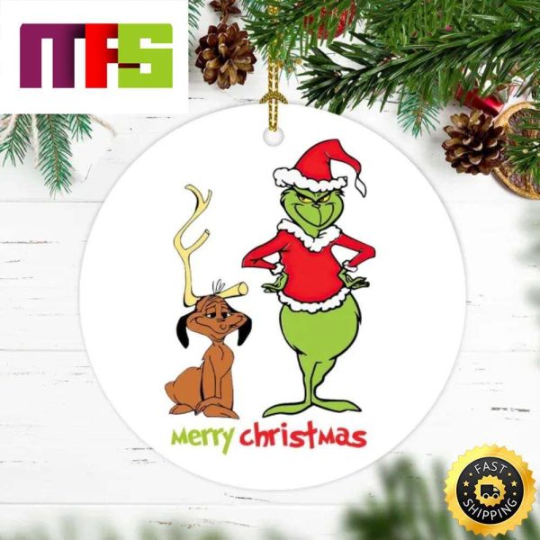 Max And The Grinch Cosplay Reindeer And Santa Merry Christmas Onaments 2023