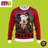 Merry Christmas Mickey Mouse With Laurel Wreath Disney Funny Cute Best For 2023 Holiday Christmas Ugly Sweater