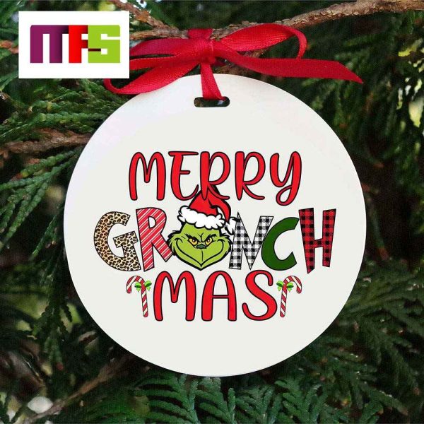 Merry Grinch Mas Cute Custom Christmas Tree Decorations 2023