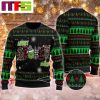 Merry Christmoose In Green Background Xmas Ugly Sweater 2023