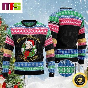 Mickey Wishes You A Merry Xmas Disney Funny Cute Best For 2023 Holiday Christmas Ugly Sweater Mickey Wishes You A Merry Xmas Disney Funny Cute Best For 2023 Holiday Christmas Ugly Sweater