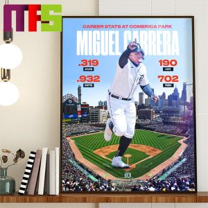 Miguel Cabrera Final Homestand At Comerica Park One Last Party At Miggy’s House Home Decor Poster Canvas