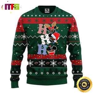 Minnesota Wild Hohoho Mickey Disney Funny Cute Best For 2023 Holiday Christmas Ugly Sweater