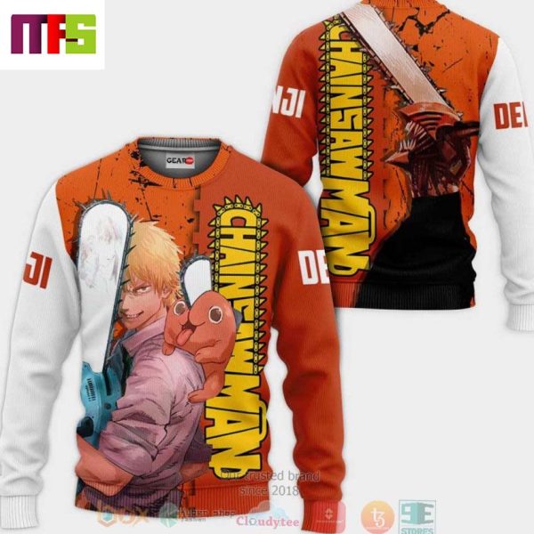 NEW Denji Chainsaw Man Anime Christmas Ugly Sweater 2023