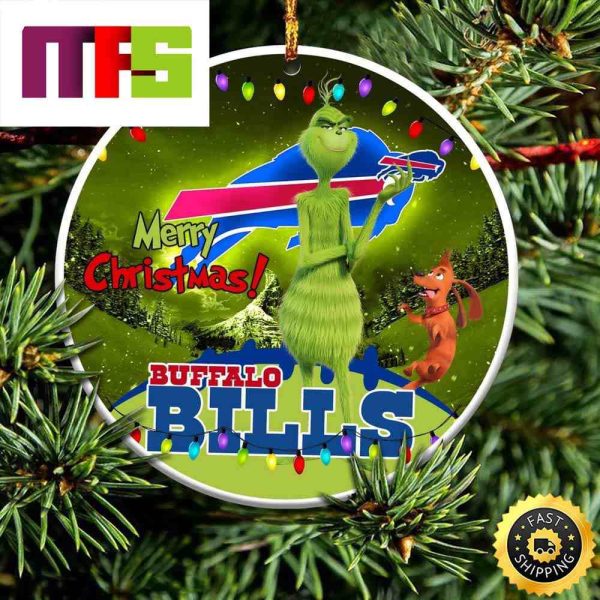 NFL Buffalo Bills With Funny Grinch Custom Christmas Ornaments 2023