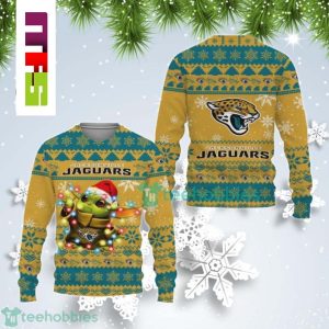 NFL Jacksonville Jaguars Cute Baby Yoda Star Wars Christmas Ugly Sweater 2023