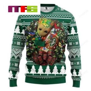 NFL New York Jets Groot Hug Idea Christmas Ugly Sweater 2023