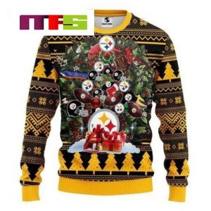NFL Pittsburgh Steelers Christmas Tree Idea Xmas Ugly Sweater 2023