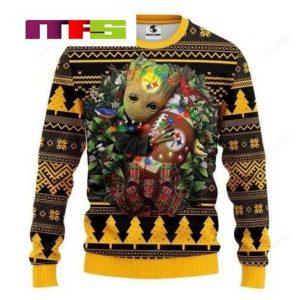 NFL Pittsburgh Steelers Groot Hug Idea Christmas Ugly Sweater 2023