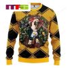 NFL Pittsburgh Steelers On Black Background Christmas Ugly Sweater 2023