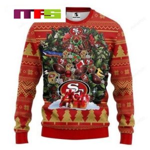 NFL San Francisco 49ers Christmas Tree Idea Xmas Ugly Sweater 2023