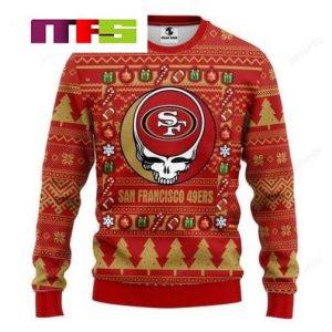 NFL San Francisco 49ers Grateful Dead Idea Christmas Ugly Sweater 2023