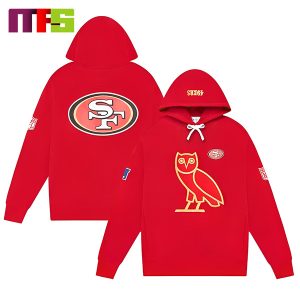 NFL San Francisco 49ers OVO Owl Scarlet Pullover Essentials Hoodie