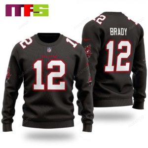 NFL Tampa Bay Buccaneers Number 12 Brady Christmas Ugly Sweater 2023