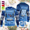 NFL Tennessee Titans Big Logo On Blue Background Christmas Ugly Sweater 2023