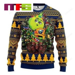 NHL Buffalo Sabres With Grinch Hug Christmas Ugly Sweater 2023