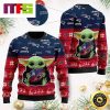 NFL Carolina Panthers Cute Baby Yoda Grogu Cute Funny Best For 2023 Holiday Christmas Ugly Sweater