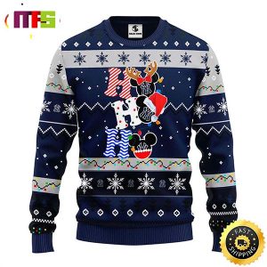 New York Yankees Hohoho Mickey Disney Funny Cute Best For 2023 Holiday Christmas Ugly Sweater