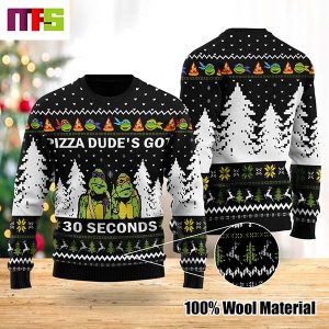 Ninja Turtles TMNT Pizza Dude’s Got 30 Seconds Funny Best For 2023 Holiday Christmas Ugly Sweater