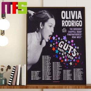 Olivia Rodrigo GUTS World Tour Kicking Off On February 2024 Home Decor Poster Canvas