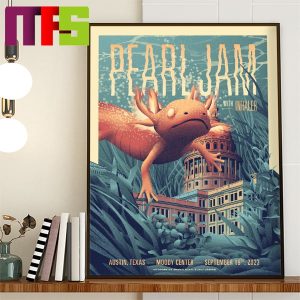 Pearl Jam Austin Event Poster At Moody Center In Texas On September 19th 2023 Home Decor Poster Canvas