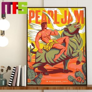 Pearl Jam Moody Center Austin Event Night 1 In Texas On September 18th 2023 Home Decor Poster Canvas