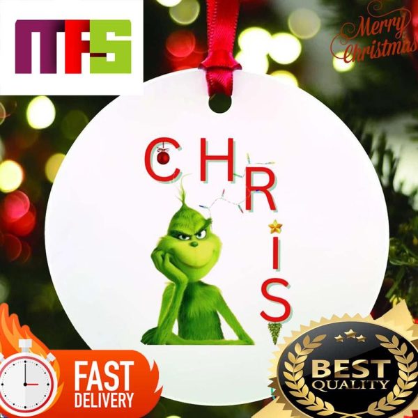 Personalized Grinch Thougful Custom Christmas Ornaments 2023