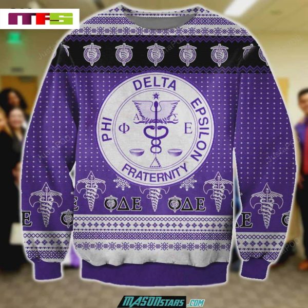 Phi Delta Epsilon Fraternity Christmas Ugly  Sweater 2023