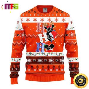 Philadelphia Flyers Hohoho Mickey Disney Funny Cute Best For 2023 Holiday Christmas Ugly Sweater