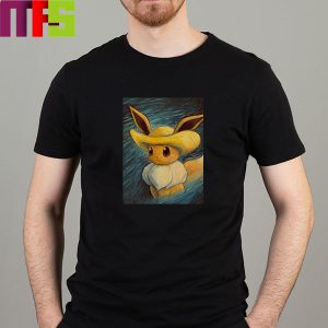 Pokemon x Van Gogh Museum Eevee Portrait Inspired By Van Gogh Self Portrait Classic T-Shirt