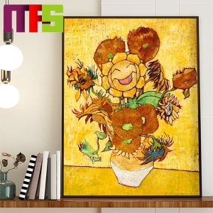 Pokemon x Van Gogh Museum Sunflora Inspired By Van Gogh Sunflowers Home Decor Poster Canvas