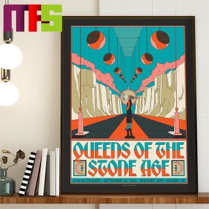 Queens Of The Stone Age Walmart AMP Rogers AR Live In Concert September 26th The End Is Nero Tour 2023 Poster Canvas