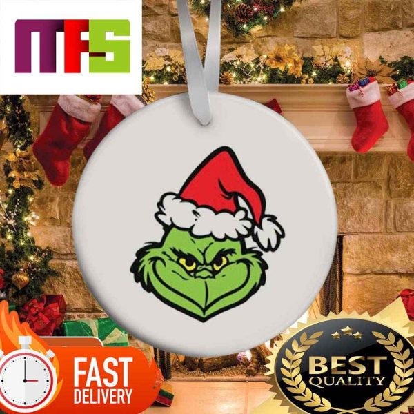 Resting Face Of Grinch Funny Custom Christmas Ornaments 2023