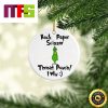 Rooster Socks Grinch Hand Holding Ornament Christmas Tree Decorations 2023