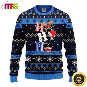 San Diego Chargers HoHoHo Mickey Disney Funny Cute Best For 2023 Holiday Christmas Ugly Sweater