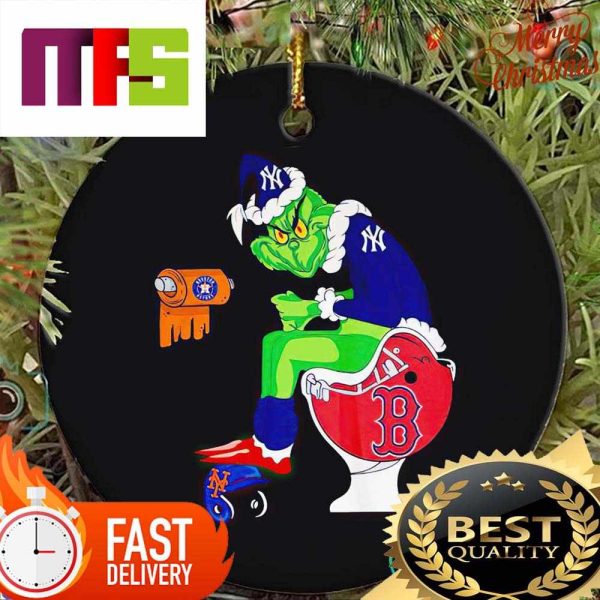 Santa Grinch Yankees Shit On The Minneapolis Miracle Keenum To Diggs Helmet Christmas Ornaments 2023