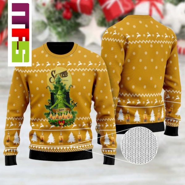 Sauza Tequila Grinch Unique Ugly Christmas Sweater 2023