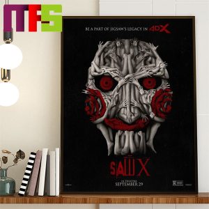 Saw X Be A Part Of Jigsaw’s Legacy In Theaters September 29th Home Decor Poster Canvas