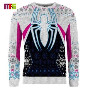 Spider Gwen Of Multiverse Marvel Spider Logo Pattern Unique Idea Best For 2023 Holiday Christmas Ugly Sweater