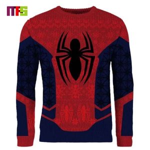 Spider Man Suits Marvel Spider Logo Pattern Unique Idea Best For 2023 Holiday Christmas Ugly Sweater