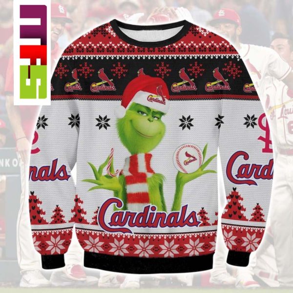 St Louis Cardinals Grinch Unique Ugly Christmas Sweater 2023